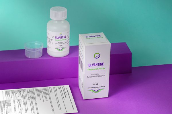 Produktbild von Elvantine MVS Pharma mit Messbecher und Packungsbeilage 3